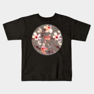 Coral Hibiscus Kids T-Shirt